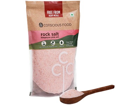 Conscious Food Rock Salt/Uppu, 500 g
