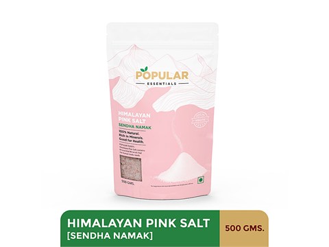 Popular Essentials Himalayan Pink Salt/Sendha Namak, 500 g