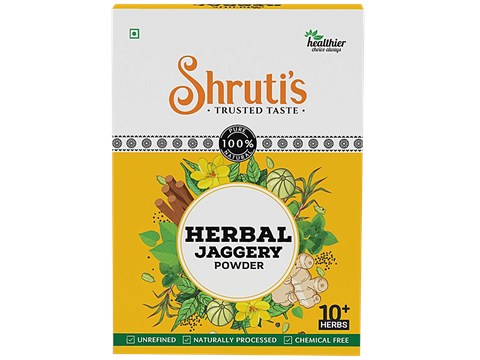 Shruti's Herbal Jaggery Powder - Natural , Organically Processed Sweetener, 100 g