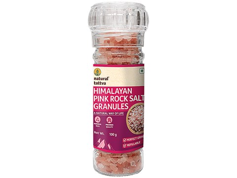 Natural Tattva  Himalayan Pink Rock Salt Granules, 100 g