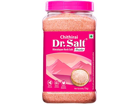 Chithirai Himalayan Pink Rock Salt Powder - Natural & Pure, Helps In Digestion, 1 kg