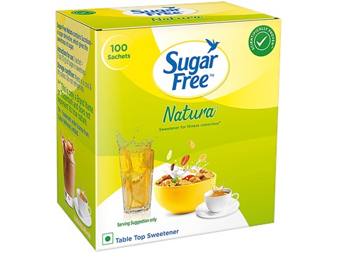 Sugar Free Natura Low Calorie Sweetener, 100 Sachet