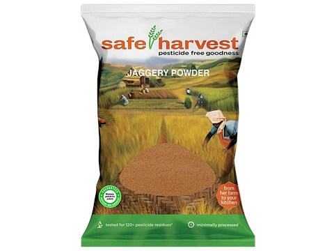 Safe Harvest Jaggery/Bella Powder - Pesticide Free, 500 g