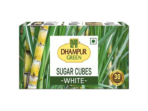 Dhampur Green White Sugar/Sakkare Cubes (Made From CaneSugar), 500 g