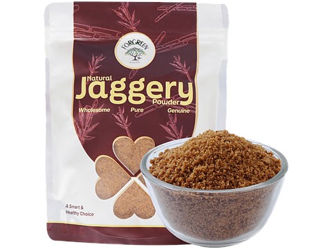 Forgreen Natural Jaggery/Bella Powder, 1 kg
