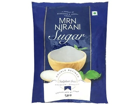 Mrn Nirani Sugars Sugar Sulphur Free - Double Refined, Premium, 5 kg