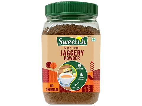 Sweetch Natural Cane Jaggery Powder, 450 g