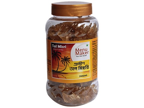 Menu Maker Grameen Tal Misri/Palm Candy - Rich In Calcium, Iron, Vitamins & Minerals, 350 g