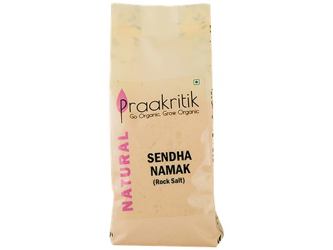 Praakritik Natural Rock Salt/Uppu - Sendha Namak, 500 g