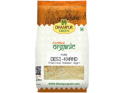 Dhampur Green Organic Sulphurless Desi Khand, 800 g