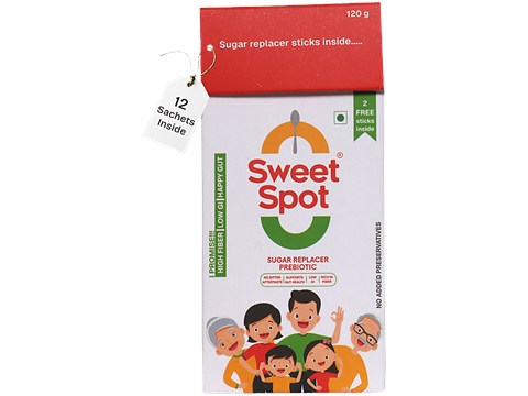 Sweet Spot Prebiotic Sugar Replacer Sachets, 120 g