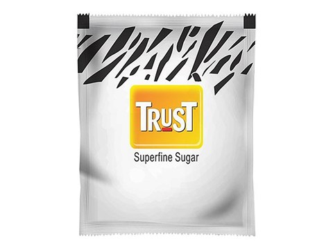 Trust Superfine Sugar/Sakkare Sachets White, Rectangular, 1 kg