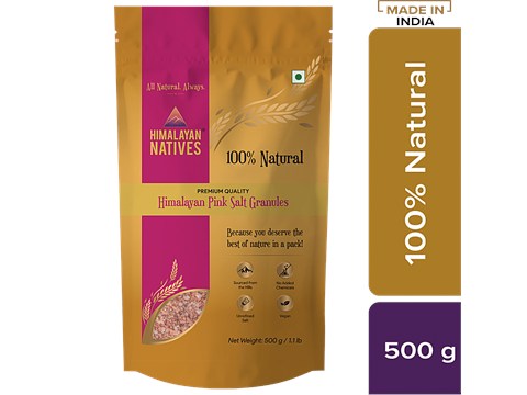 Himalayan Natives Pink Salt/Uppu Granules, 500 g