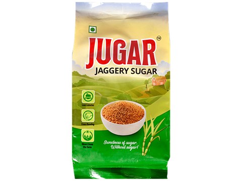 Jugar Jaggery Sugar - Natural Sweetener, Pure, Low In Calories, Helps Manage Weight, 500 g