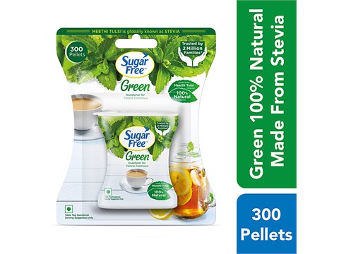 Sugar Free Green Sweetener - With Natural Stevia, Zero Calories, 1 pc