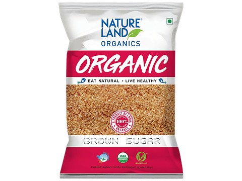 Natureland Organics Brown Sugar, 1 kg