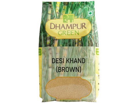 Dhampur Green Desi Khand - Brown, 1 kg