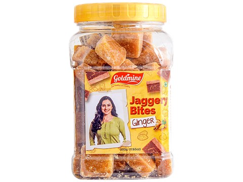 Goldmine Jaggery Bites - Ginger, 500 g