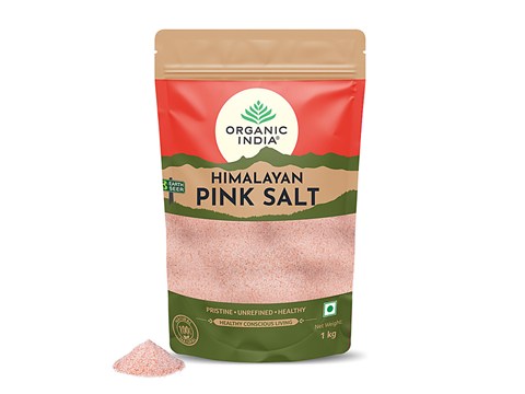 Organic India Himalayan Pink Rock Salt Powder, 1 kg