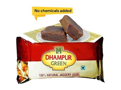 Dhampur Green Jaggery/Bella/Gur, 220 g