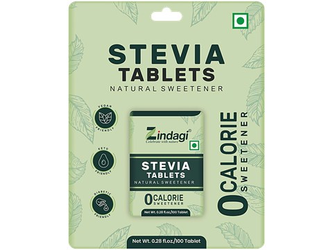 Zindagi Stevia Tablets, 100 pcs