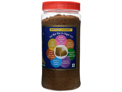 Farmers Family Premium Natural Jaggery/Bella PDR, 500 g