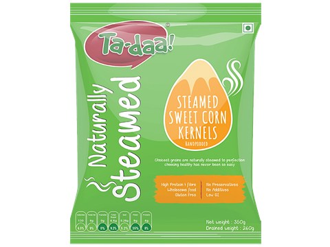 Tadaa Sweet Corn Kernels - Naturally Steamed, 350 g