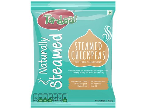 Tadaa White Chana - Naturally Steamed, 220 g