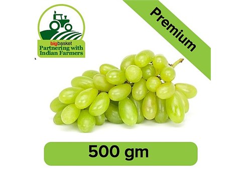 fresho! Seedless Grapes - Premium Green, 1 pack