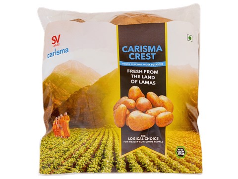 SV Agri Carisma Crest Potatoes - Low GI, Non-GMO, From Himachal Pradesh, 1 kg