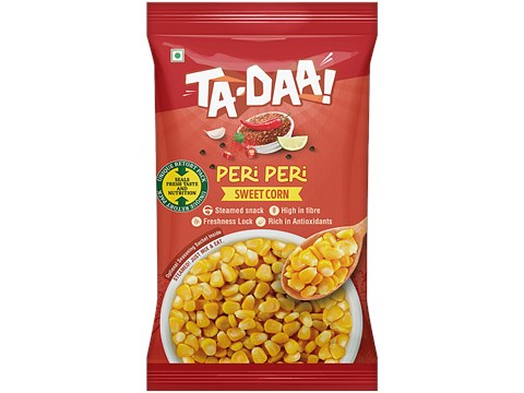 Tadaa Boiled Sweet Corn Kernel - Spice Up With Peri-Peri Seasoning, 225 g