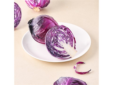 fresho! Cabbage - Red, Organically Grown, 1 pc