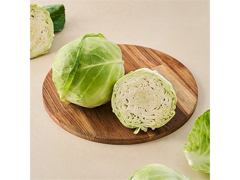 fresho! Cabbage - Organically Grown, 1 pc (approx. 400-700g)