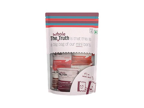 The Whole Truth Mini Protein Bar - The Everyone Party, Assorted Flavours, No Added Sugar & Preservatives, 27 g