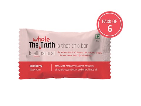 The Whole Truth Cranberry Protein Bar, 52 g