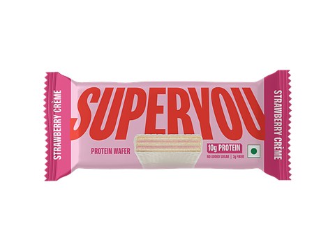 Superyou Strawberry Creme Protein Wafer Bar, 40 g