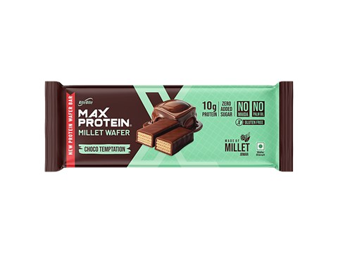 RiteBite Max Protein Choco Temptation Millet Protein Wafer Bar, 40 g