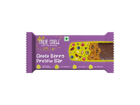 True Crew Choco Berry Protein Bar, 25 g