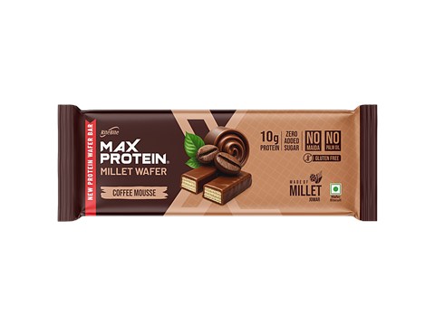 RiteBite Max Protein Coffee Mousse Millet Protein Wafer Bar, 40 g