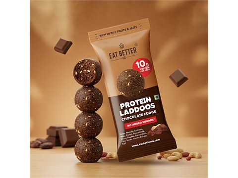 Eat Better Co Chocolate Fudge Protein Laddoos, 44 g