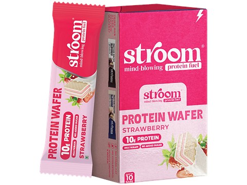 Stroom Strawberry Protein Wafer Bar, 40 g
