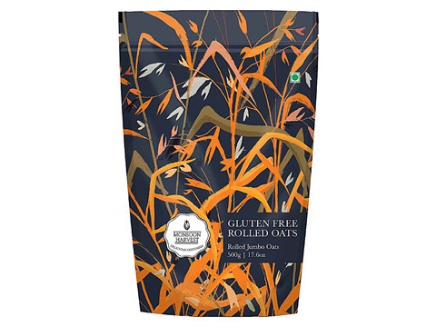 Monsoon Harvest Gluten Free Rolled Jumbo Oats, 500 g