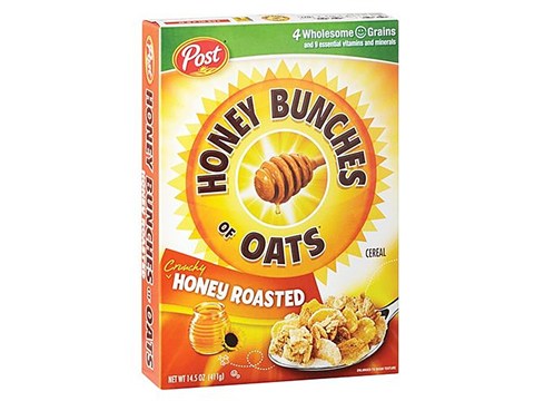Post Cereals - Honey Bunches Of Oats, Honey Roasted, 411 g