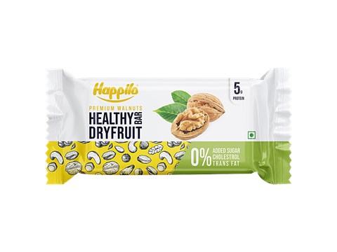 Happilo Premium Walnut Healthy Dry Fruit Bar, 35 g