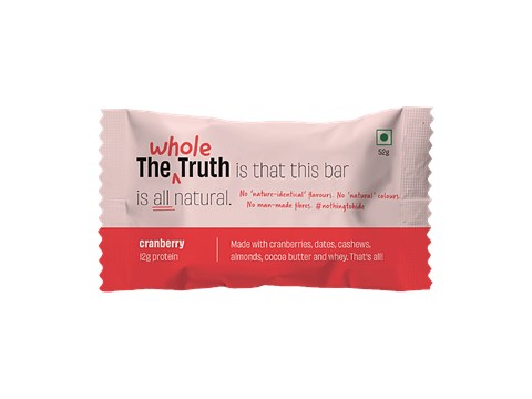 The Whole Truth Cranberry Protein Bar, 52 g