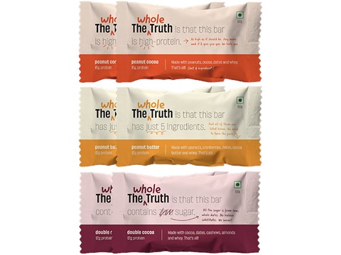 The Whole Truth Protein Bars  - Peanut Heavy, 52 g