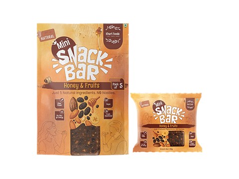 Khari Foods Honey & Fruits Mini Snack Bar, 100 g
