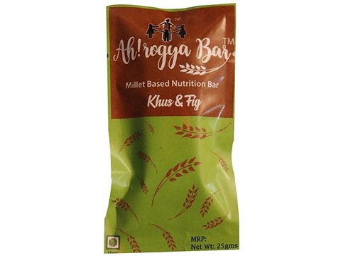 Ah!rogya Bar Millet Based Nutrition Bar - Khus & Fig, 25 g