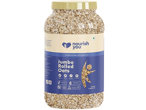 Nourish you Jumbo Rolled Oats, 1.2 Kg