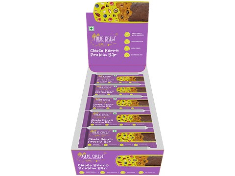 True Crew Choco Berry Protein Bar, 25 g